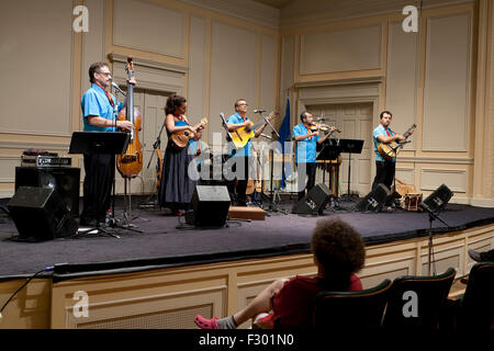 Mexikanische Musiker auf der Bühne - USA Stockfoto