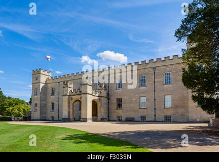 Die Vorderseite des Syon House, Syon Park, West London, England, UK Stockfoto