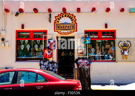 Kriegspfad Souvenirladen im Plaza Südstraße im Old Town District von Albuquerque NM Stockfoto