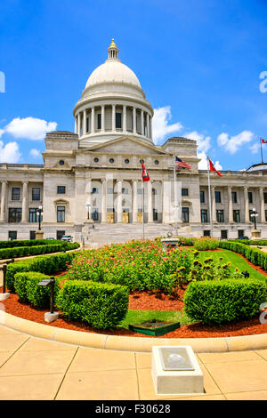 Das Arkansas State Capitol Gebäude befindet sich in Little Rock. Über 16 Jahre ab 1899-1915 gebaut Stockfoto
