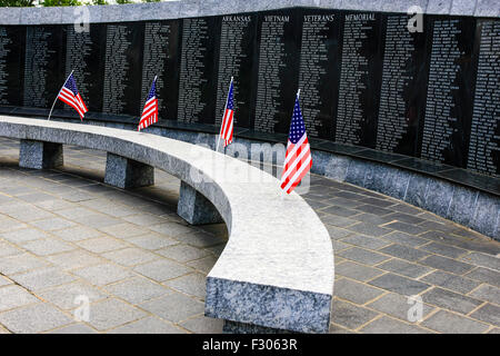 Der Vietnam-Krieg-Denkmal auf dem Gelände des Arkansas State Capitol in Little Rock Stockfoto