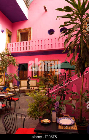 Mesones Sacristias berühmten Maulwurf Restaurant in Puebla, Mexiko Stockfoto