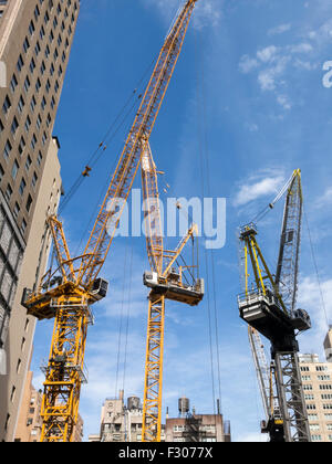 Skyscraper Baustelle, NYC, USA Stockfoto