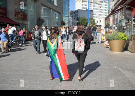 Rugby World Cup, Birmingham-Südafrika V Samoa 2015, UK. Stockfoto