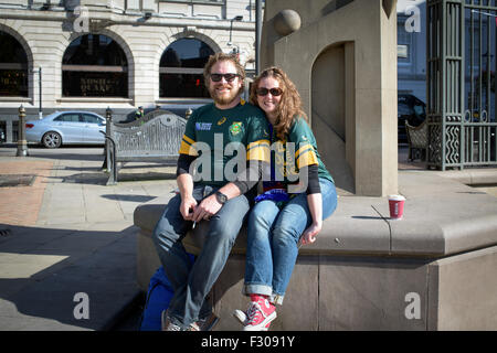 Rugby World Cup, Birmingham-Südafrika V Samoa 2015, UK. Stockfoto