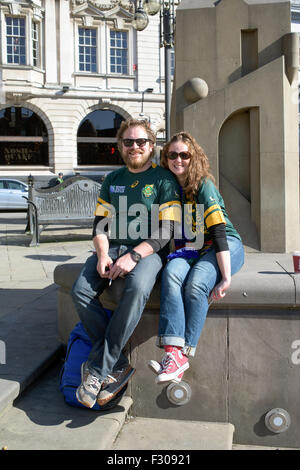 Rugby World Cup, Birmingham-Südafrika V Samoa 2015, UK. Stockfoto