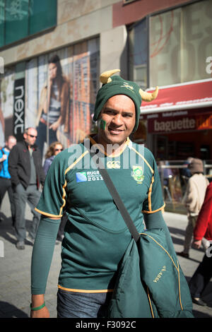 Rugby World Cup, Birmingham-Südafrika V Samoa 2015, UK. Stockfoto