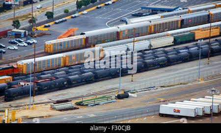 Rangierbahnhofs in San DIego Stockfoto