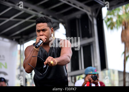 Overtown Musik und Kunst Festival mit: Bobby V Where: Miami, Florida, Vereinigte Staaten, wann: 26. Juli 2015 Stockfoto