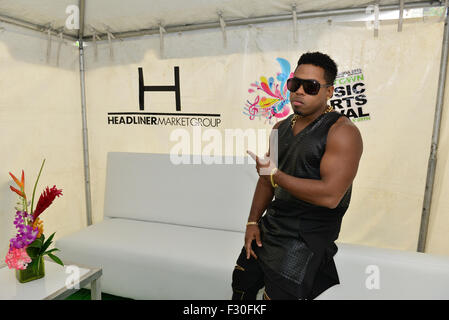 Overtown Musik und Kunst Festival mit: Bobby V Where: Miami, Florida, Vereinigte Staaten, wann: 26. Juli 2015 Stockfoto