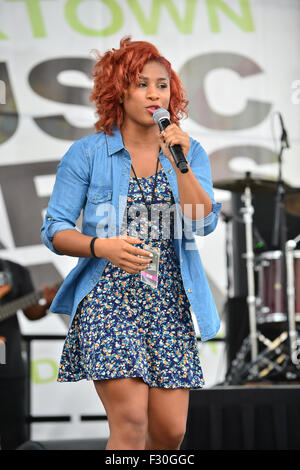 Overtown Musik und Kunst Festival mit: Samira Where: Miami, Florida, Vereinigte Staaten, wann: 25. Juli 2015 Stockfoto