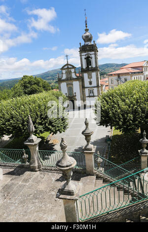 Kirche des Heiligen Geistes (18. Jahrhundert Barock) in Paredes de Coura in Region Norte, Portugal Stockfoto