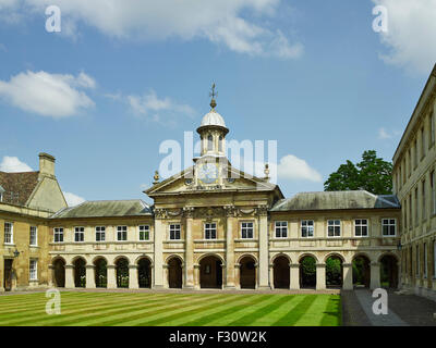 Cambridge, Emmanuel College, Kapelle und Kloster Stockfoto