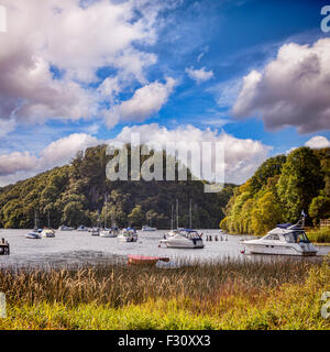 Hafen von Balmaha, Loch Lomond, Stirlingshire, Schottland. Stockfoto