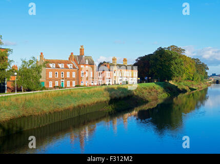 Der Fluss Witham in Boston, Lincolnshire, England UK Stockfoto