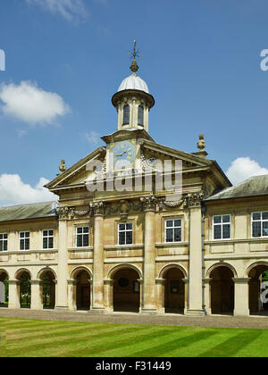 Cambridge, Emmanuel College, Kapelle und Kloster Stockfoto