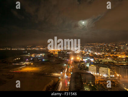 Beirut Libanon, 27. September 2015. Supermoon über Beirut Libanon Credit: Amer Ghazzal/Alamy Live-Nachrichten Stockfoto