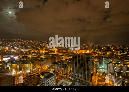 Beirut Libanon, 27. September 2015. Supermoon über Beirut Libanon Credit: Amer Ghazzal/Alamy Live-Nachrichten Stockfoto