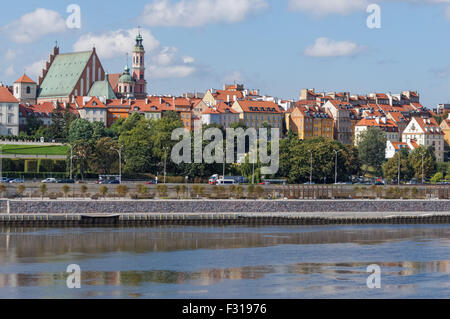 Altstadt und der Weichsel in Warschau, Polen Stockfoto