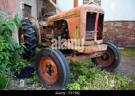 Verfallene David Brown Traktor Stockfoto