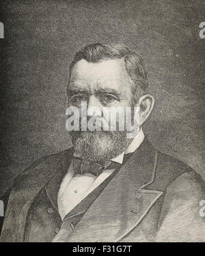 Ulysses S Grant - der zweite republikanische Präsident der Vereinigten Staaten - 1869-1877 Stockfoto