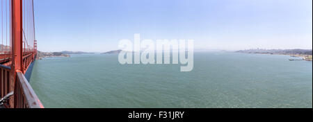 Aussicht von der Golden Gate Bridge, San Francisco, Kalifornien, Vereinigte Staaten von Amerika, Nordamerika Stockfoto