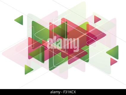 Abstrakte Tech Hintergrund mit Dreiecken. Geometrischen Vektor-design Stock Vektor