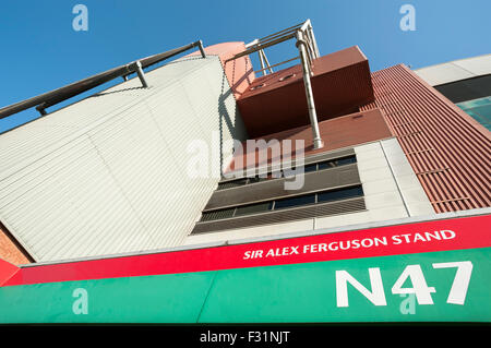 Sir Alex Ferguson Stand, Old Trafford, Manchester Stockfoto