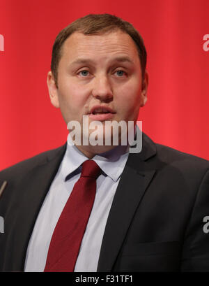 Ian Murray Mp Schatten Staatssekretär für Schottland Labour Party Konferenz 2015 Brighton Centre, Brighton, England 27. September 2015 befasst sich mit der Labour Party Conference 2015 im Brighton Centre, Brighton, England-Credit: Allstar Bild Bibliothek/Alamy Live-Nachrichten Stockfoto