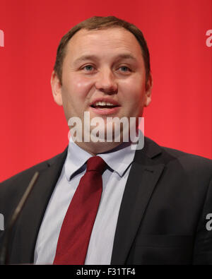 Ian Murray Mp Schatten Staatssekretär für Schottland Labour Party Konferenz 2015 Brighton Centre, Brighton, England 27. September 2015 befasst sich mit der Labour Party Conference 2015 im Brighton Centre, Brighton, England-Credit: Allstar Bild Bibliothek/Alamy Live-Nachrichten Stockfoto