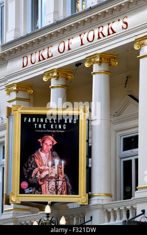 London, England, Vereinigtes Königreich. Farinelli und der König (von Claire van Kampen / Darsteller Mark Rylance) der Duke of York Theatre Stockfoto