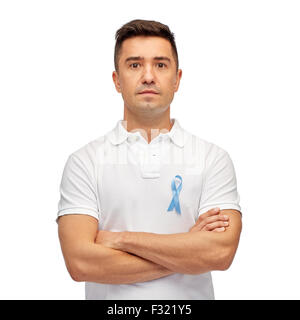 Mann mit Prostatakrebs-Schleife Stockfoto