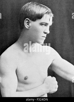 Vintage Foto von US-amerikanischer Boxer "Schrecklichen" Terry McGovern (1880-1918) - Gewinner der WM-Titel im Bantamgewicht sowohl im Federgewicht. McGovern, in Johnstown, Pennsylvania geboren, gilt als eines der größten Leichtgewichte und härtesten Puncher aller Zeiten. Stockfoto