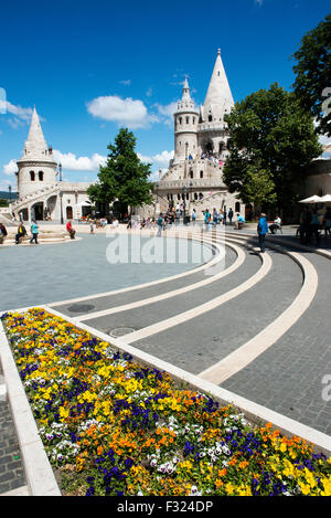 Fischers Bastion, Schlossberg, Budapest, Ungarn Stockfoto