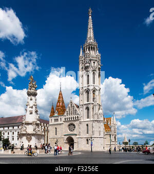 Matyas Kirche, Burgviertel, Budapest, Ungarn Stockfoto