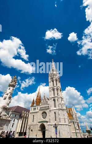 Matyas Kirche, Burgviertel, Budapest, Ungarn Stockfoto