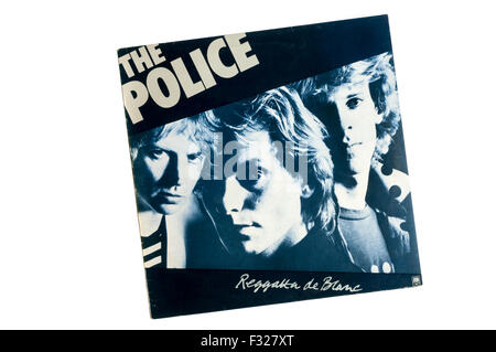 Reggatta de Blanc war das 2. Album von der Polizei, im Jahr 1979 erschienen. Der Titel ist eine Pseudo-französische Übersetzung des weißen Reggae. Stockfoto