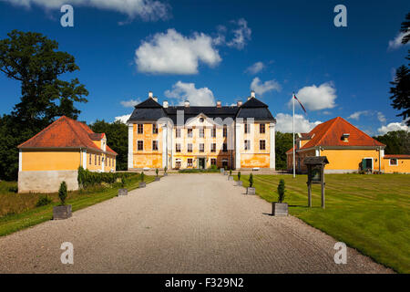 Bild der Burg Herrenhaus von Christinehof, berühmt für seine öffentlichen Eco Park. Brosarp, Schweden. Stockfoto