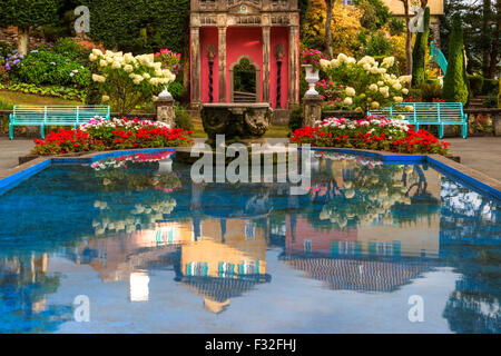 Portmeirion, Gwynedd, Wales, Vereinigtes Königreich Stockfoto