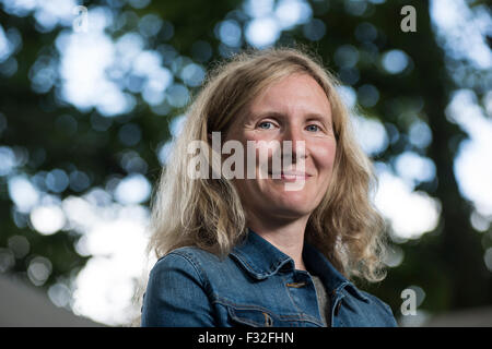 Englische Autorin Samantha Harvey. Stockfoto