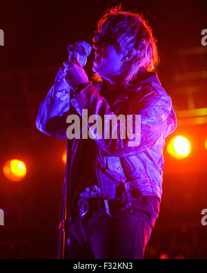 Washington, DC, USA. 27. Sep, 2015. JULIAN CASBLANCAS von The Strokes führt tagsüber zwei des 2015 Wahrzeichen Music Festival in Washington, DC Credit: Kyle Gustafson/ZUMA Draht/Alamy Live News Stockfoto