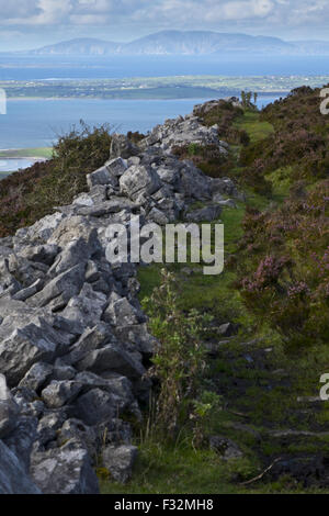 Sligo Bay von Knocknarea County Sligo, Republik von Irland Stockfoto