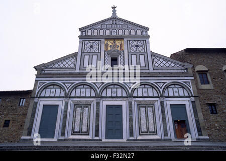 Italien, Toskana, Florenz, Basilica di San Miniato al Monte Stockfoto