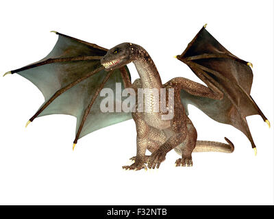 Der Drache ist eine legendäre Kreatur mit Reptilien Züge und Flügeln in Mythen in vielen Kulturen gekennzeichnet. Stockfoto