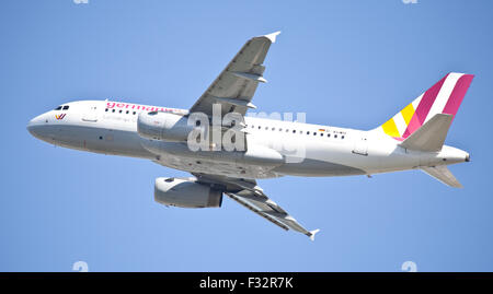 Germanwings Airbus A319 D-AGWH vom Flughafen London Heathrow LHR Stockfoto