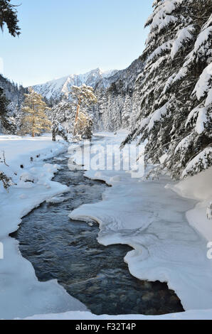 Marcadau Tal im winter Stockfoto