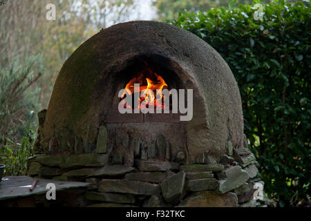 COB Ofen Feuer Stockfoto