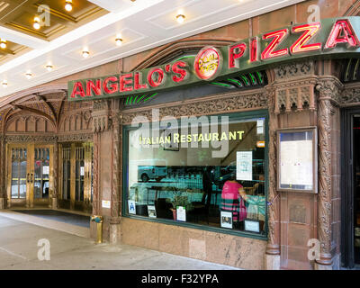 Angelos Pizza und Ed Sullivan Theater, NYC Stockfoto