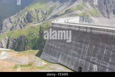 Staumauer Grande Dixence - Welten höchsten Gewichtsstaumauer - Schweiz Stockfoto