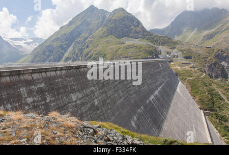 Staumauer Grande Dixence - Welten höchsten Gewichtsstaumauer - Schweiz Stockfoto